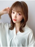 ♪大人可愛いくびれヘアミディアムレイヤー20代30代40代高田馬場