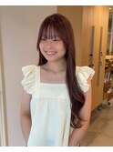 乾かすだけでキマる髪/ケアカラーナチュラルロングヘア