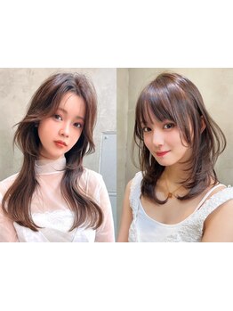 【カット+イルミナカラー+Tr\8900】思わず笑顔に☆大切な顔周りをセンスと技術でズルいくらい可愛く*