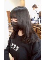 イタクラ 赤道店 (ITAKURA)&nbsp;顔まわりレイヤー/ロングレイヤー／ロングヘア/黒髪ヘア