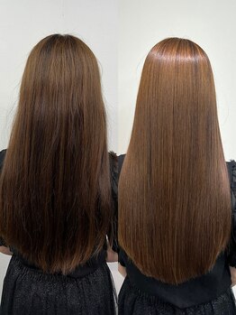 ロカ(roka)の写真/専門店ならではの本格薬剤で傷みを最小限に抑える【縮毛矯正+TR￥17500～】[恵比寿/縮毛矯正/髪質改善]