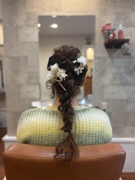 サボ(SABO.) ヘアセット×編み下ろし