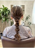 kana 結婚式 ヘアセット アレンジ