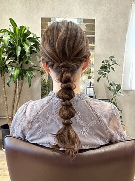 イット(it.) kana 結婚式 ヘアセット アレンジ
