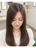 ヘアアトリエ ナイン 岡部店(hair atelier nine) ダークパープル/ナチュラルショート/ミルクブラウン/夏/福島市