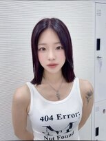 hyon myon/RISEbyREVO 綾瀬店【ヒョンミョン】&nbsp;ハッシュカット/デザインカラー/グレージュ[綾瀬駅/韓国ヘア]
