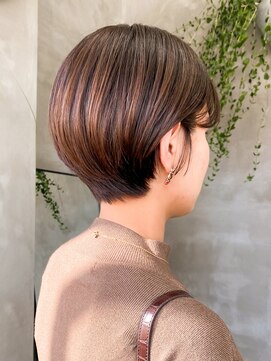 テトヘアー(teto hair) ショート骨格補正カット丸みマッシュ大人ハンサムショート