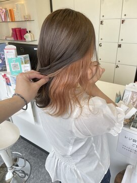 美容室 サワコ 国府店(SAWAKO) インナーオレンジベージュ