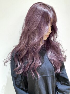 フォーク FOLK 【FOLK】ブリーチ履歴あり♪ゆる巻きパープルグレージュ☆