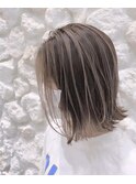 Moana【駒沢】#ハイライト#外はねボブ#ベージュカラー