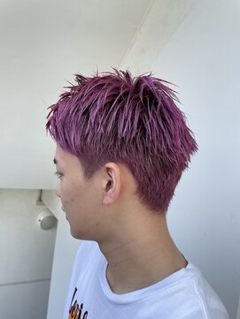 サロンドミルク 新百合ヶ丘店(salon de MiLK) ＊ピンクカラーダブルカラーインナー髪質改善ショートカット