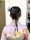 卒業式ヘアヘアセット