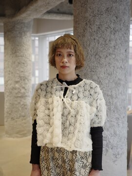 ネロ フタコタマガワ(NERO FUTAKOTAMAGAWA) 【加藤青空】 ボブパーマ × カーキベージュ