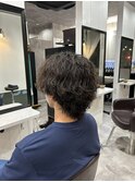 波巻きパーマ