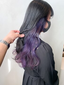アールプラスヘアサロン(ar+ hair salon) インナーカラーパープル