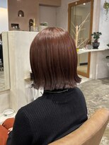 ユッカ 梅田(YUCCA) 【 YUCCA 】大人可愛い20代30代オレンジブラウン/切りっぱなし