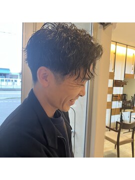 ラグ(rug) メンズツイストスパイラルセンターパート