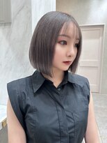 ロンド レア 天神大名店(Lond Le’a) デザインカラー/レイヤーカット/ウェットヘア/オリーブベージュ