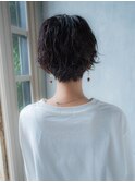 無造作ゆるふわショートボブ