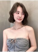 ♪韓国ボブ　ウルフ　レイヤー　縮毛矯正　ダブルカラー