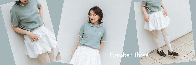 ナンバースリー 綱島店(Number Three)のサロンヘッダー