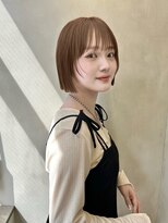 前髪顔まわりボブレイヤーボブ顔まわり縮毛矯正haruhi