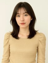 ミロアヴィタ 平尾(miroa vita)&nbsp;フェイスレイヤー 透明感カラー ミディアムレイヤー くびれ巻き