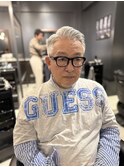 MEN’S HAIR/サーフカール/刈り上げセンターパート/広尾駅