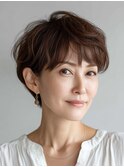 クラゲヘアー/小顔/ココアベージュ/オリーブグレー/川西