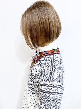 モリオ フロム ロンドン 成増店 【morio成増/玉井】ボブ　ベージュ　ダブルカラー