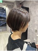 イヤリングカラーショートボブ/大人ショート