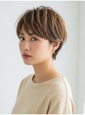 軽やかショート/ボブ/白髪染め/白髪ぼかし/川越