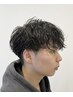 【冨永指名】メンズカット+シャドウパーマ+オリジナルトリートメント¥11,000