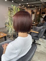 バトー バイ トリコ 船橋北口店(BATEAU by tricot)&nbsp;ボブ×明るめピンクブラウン