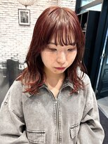 エン(YENN) 深みのある赤ブラウン×レイヤー