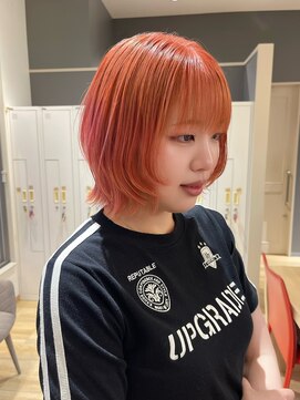 バランス ヘアーアンドアイラッシュ 野田店(balance.) 可愛いオレンジカラー！