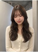 オリーブベージュ/顔周りレイヤー20代～50代【西新大濠荒戸】