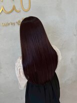 ミュウ(Miiiu)&nbsp;艶カラー大人可愛い抜け感簡単スタイリングモテ髪ロングヘア