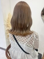 アモレット 天文館店(amoretto) ベージュカラー アッシュ 顔周りレイヤー 艶髪 髪質改善