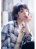 Aimee くせ毛風パーマ×こなれボブ