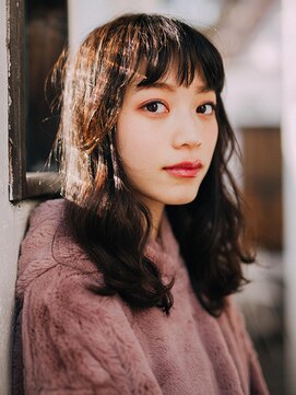 エクファ ヘア リゾート 大津 瀬田店(ex-fa hair resort) 【瀬田◆エクファヘアリゾート】眉上バングゆるふわウェーブ