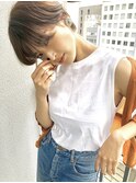 【#黄金バランス】女っぽハンサムショート