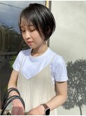 前髪パラパラッと。ナチュラルな丸みショートボブ/Gokan