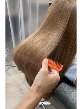 ルフレ 新宿本店2nd(Reflet) 髪質改善/デザインカラー/ミルキーベージュ