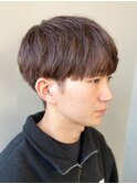 黒髪マッシュナチュラルマッシュメンズヘア韓国ツーブロック