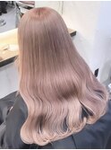2773プラチナグレージュサーフスタイルふんわりカールバイカラー