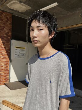 ヒュージ 三軒茶屋(huge) アップバング/束感ショート/ツーブロックマッシュ/コンマヘア