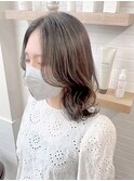 白髪ぼかしハイライト×美髪グレージュ[横浜/東神奈川]