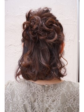 ランコントレ 千代 ハーフアップ