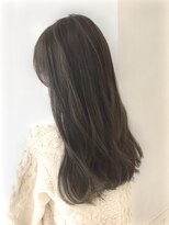 リアン(LieN) ぷつっと重めロング×オリーブベージュ